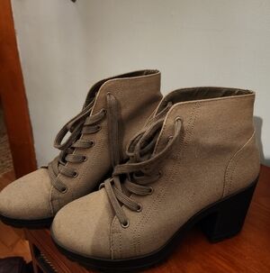 Stylish Military Green Women's Ankle Boots